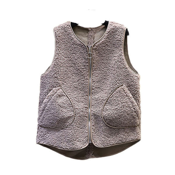 Női alkalmi mellény rövid modell cipzárral