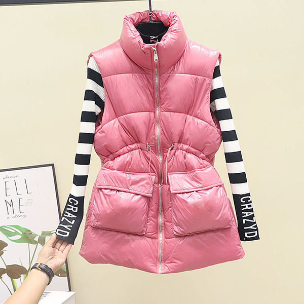 Kõrge kraega vabaaja naistevest - kolme värvi