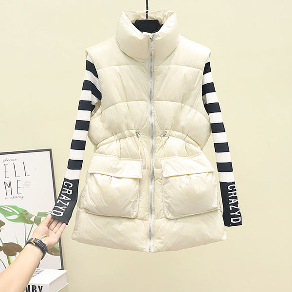 Kõrge kraega vabaaja naistevest - kolme värvi