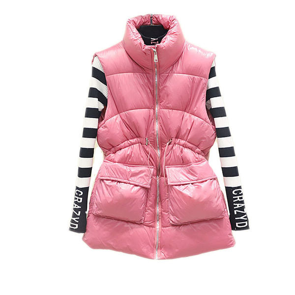 Kõrge kraega vabaaja naistevest - kolme värvi