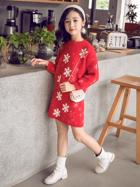 Őszi-téli lány blúz és szoknya szett