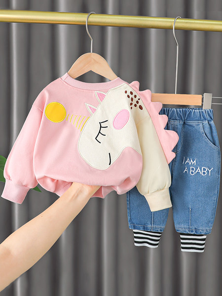 Alkalmi farmer és blúz szett lányoknak