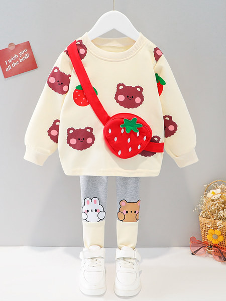 Moodne komplekt tüdrukutele sääristest ja pluusist - mitme mudeliga