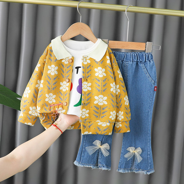 Új modell három részből álló gyerek szett lányoknak