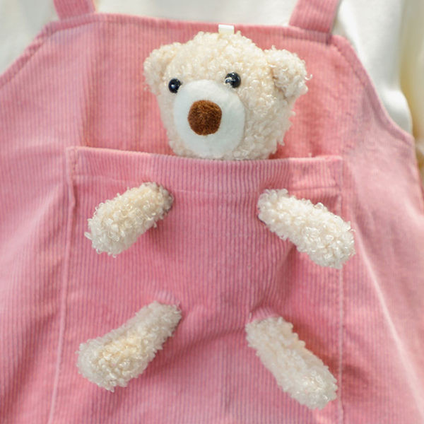 Proljetni set za djevojčicu od bluze s haljinom