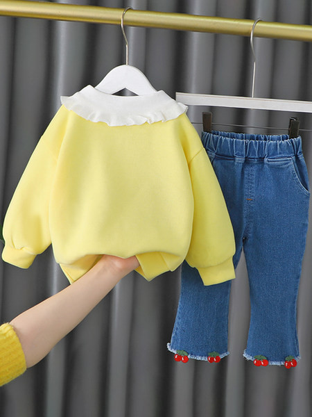 Gyerekkészlet kerek nyakkivágással, négy színben