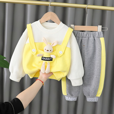 3D-elemendiga kaheosaline igapäevane lastekomplekt