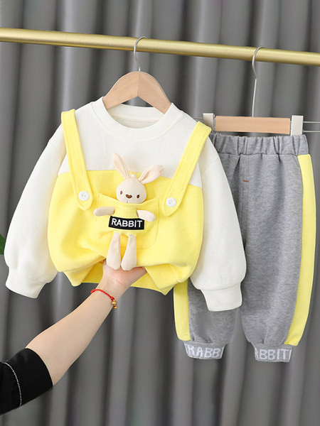 3D-elemendiga kaheosaline igapäevane lastekomplekt