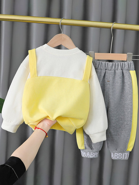 3D-elemendiga kaheosaline igapäevane lastekomplekt