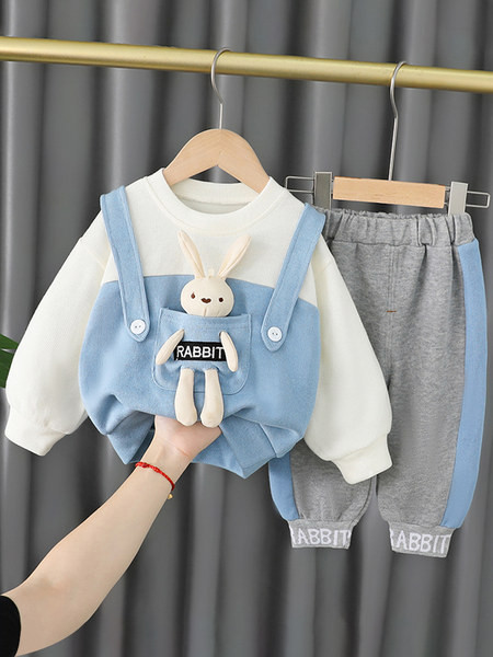 3D-elemendiga kaheosaline igapäevane lastekomplekt