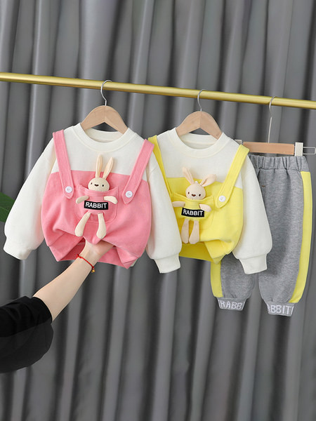 3D-elemendiga kaheosaline igapäevane lastekomplekt