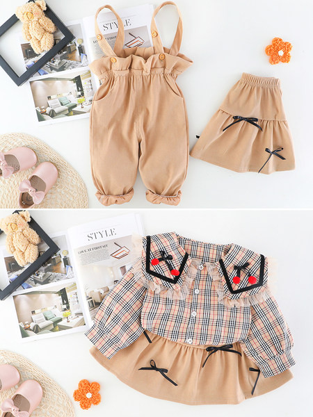 Kétrészes, szalagos gyerekkészlet - lányoknak