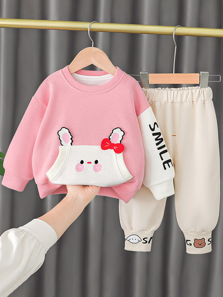 Kevadine komplekt tüdrukutele pükstega pluus