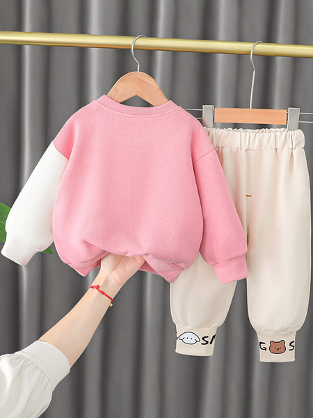 Kevadine komplekt tüdrukutele pükstega pluus