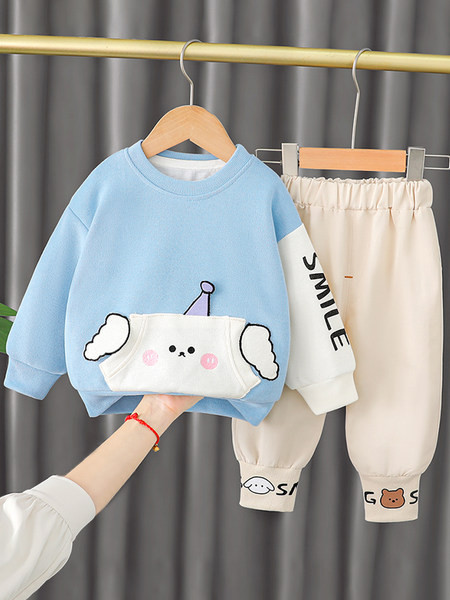 Kevadine komplekt tüdrukutele pükstega pluus