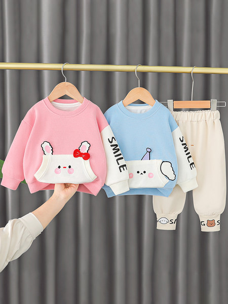 Kevadine komplekt tüdrukutele pükstega pluus