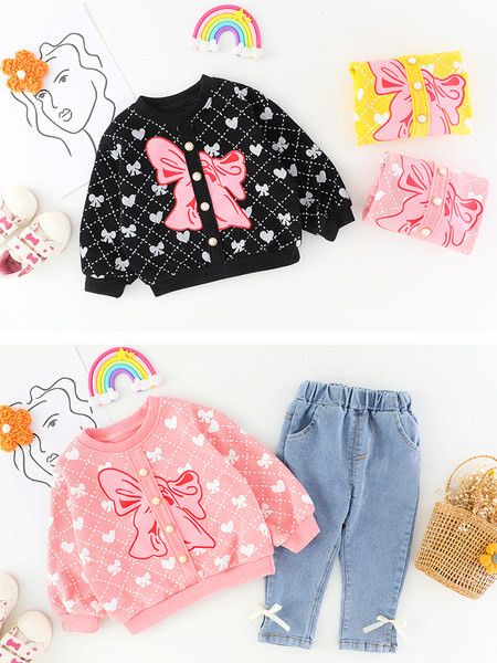 Gyerekkészlet gombokkal és szalagos rátéttel