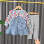 Kevadine kolmeosaline lastekomplekt tüdrukutele