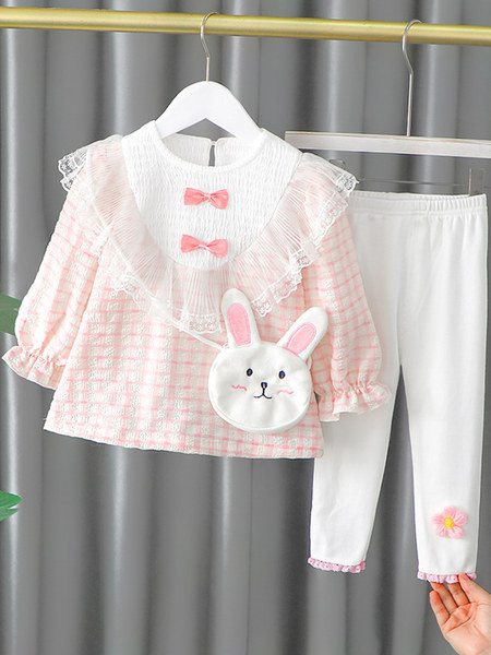 Dvodijelni komplet za djevojčice sa bluzom i tajicama