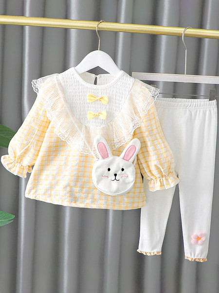 Dvodijelni komplet za djevojčice sa bluzom i tajicama