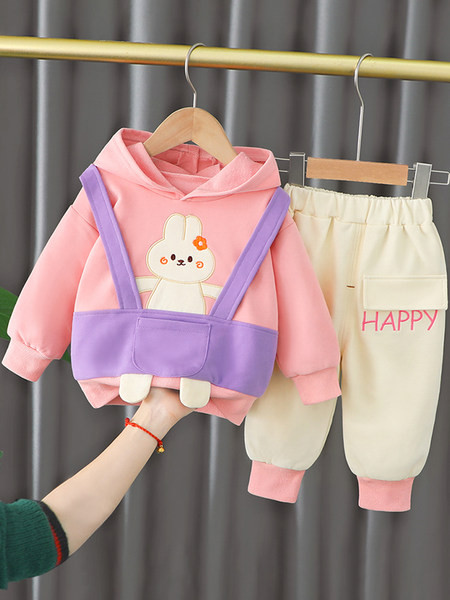 Gyerek szett kapucnival három színben lányoknak