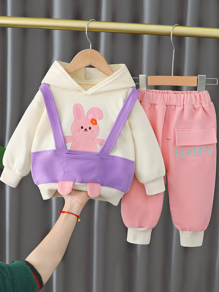 Gyerek szett kapucnival három színben lányoknak