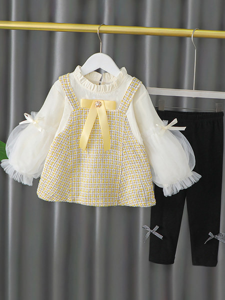 Stiilne tülli ja paeltega lastekomplekt tüdrukutele