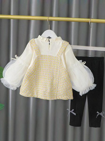 Stiilne tülli ja paeltega lastekomplekt tüdrukutele