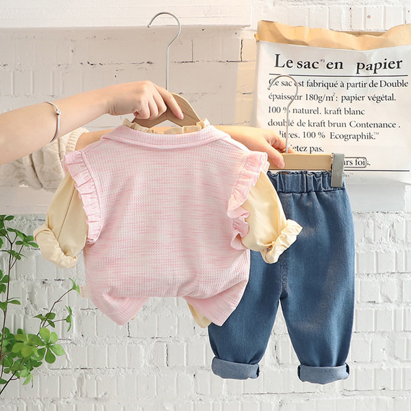 Gyerekkészlet rózsaszín és bézs színben