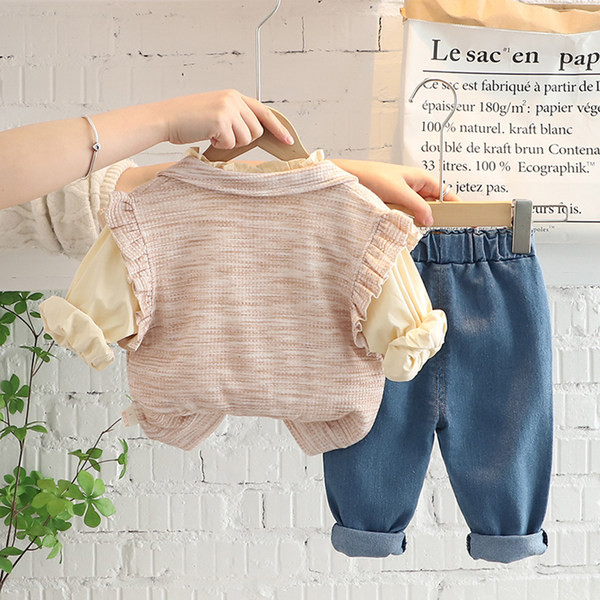 Gyerekkészlet rózsaszín és bézs színben