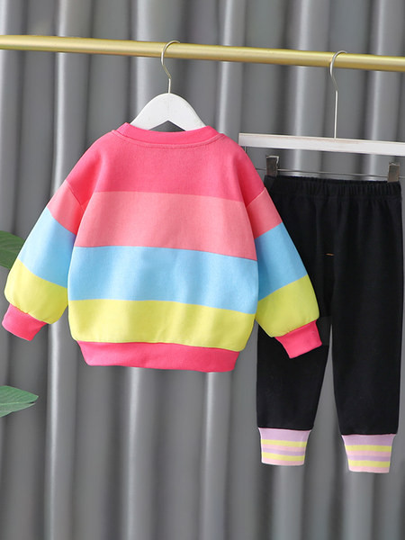 Καθημερινό παιδικό σετ για κορίτσια από μπλούζα και φόρμα