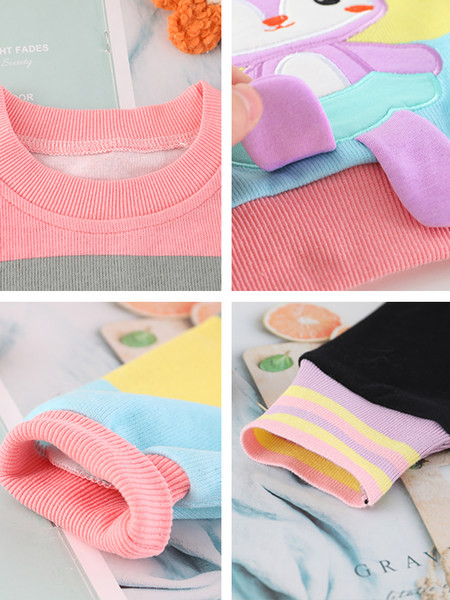 Καθημερινό παιδικό σετ για κορίτσια από μπλούζα και φόρμα