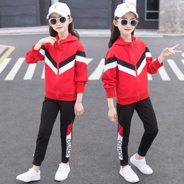 Γυναικείο σετ σε μαύρο και κόκκινο χρώμα