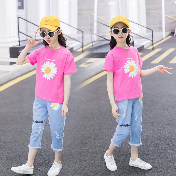 Dječji komplet bluza s aplikacijom i traperice