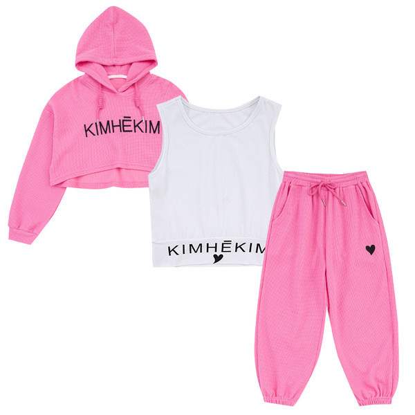 Napi, kapucnis gyerekkészlet lányoknak