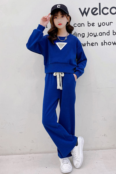 Dnevni dječji samt set za djevojčice