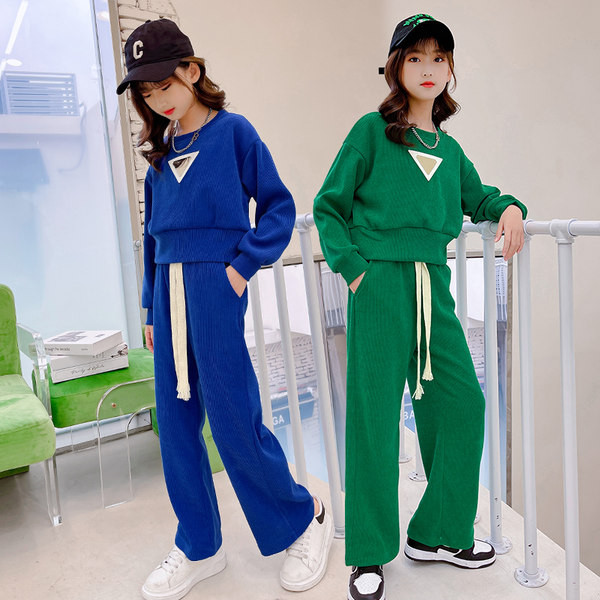 Dnevni dječji samt set za djevojčice