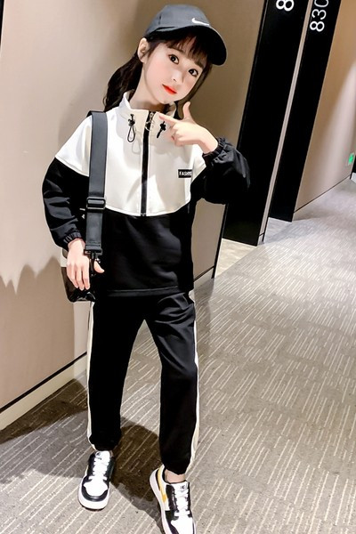 Ежедневен комплект в два цвята за момичета