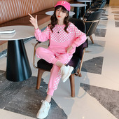 Παιδικό καθημερινό σετ σε ροζ και γκρι χρώμα