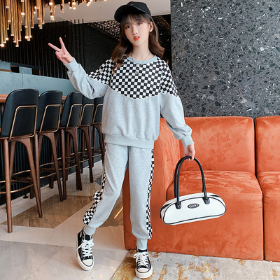 Παιδικό καθημερινό σετ σε ροζ και γκρι χρώμα