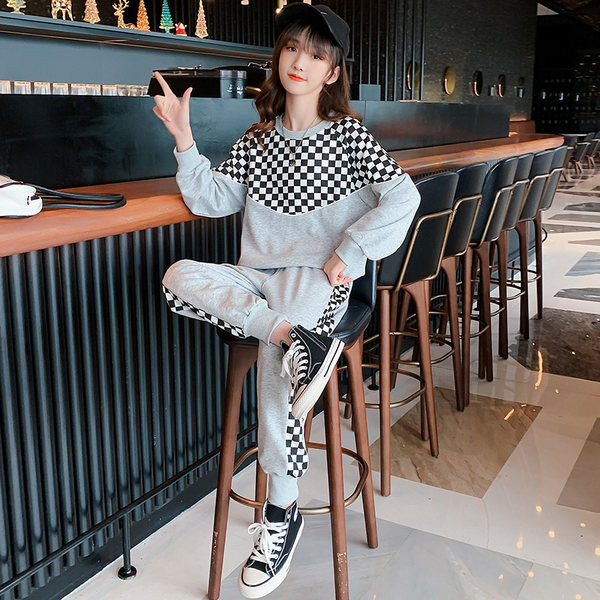 Παιδικό καθημερινό σετ σε ροζ και γκρι χρώμα