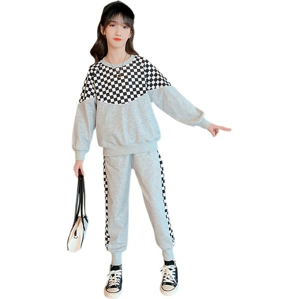 Παιδικό καθημερινό σετ σε ροζ και γκρι χρώμα