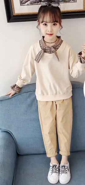 Παιδικό σετ για κορίτσια από μπλούζα και παντελόνι