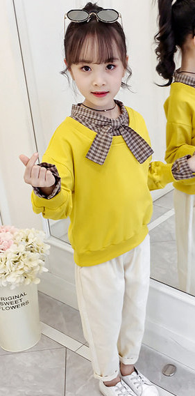 Παιδικό σετ για κορίτσια από μπλούζα και παντελόνι