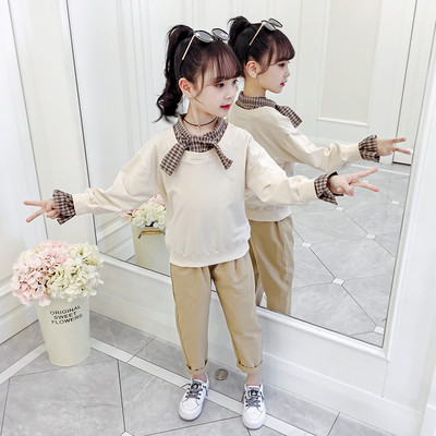 Παιδικό σετ για κορίτσια από μπλούζα και παντελόνι