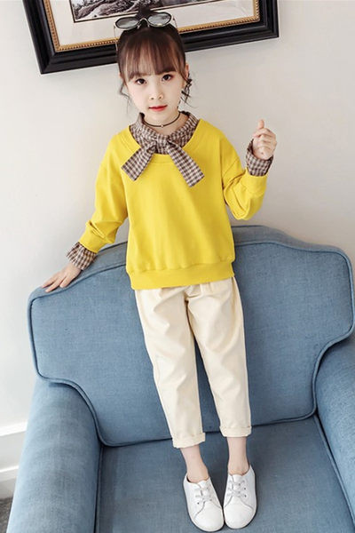 Παιδικό σετ για κορίτσια από μπλούζα και παντελόνι