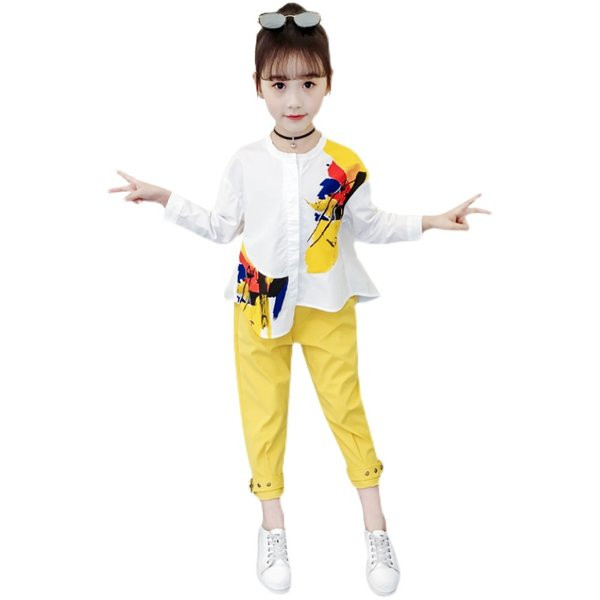 Gyerekkészlet lányoknak nadrágból és ingből