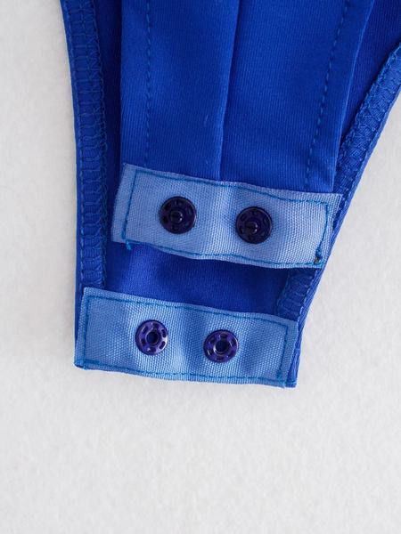 Γυναικείο κορμάκι με μακριά μανίκια και γιακά 