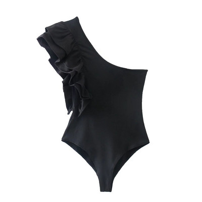 Női test egy váll és fürtök