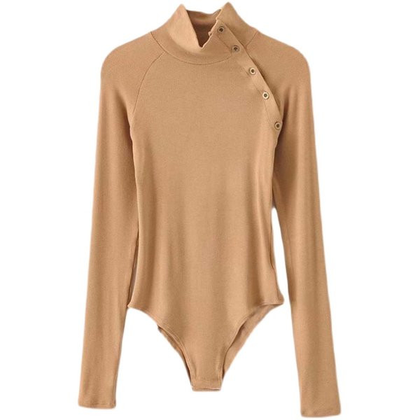 Γυναικείο κορμάκι με ασύμμετρο κούμπωμα σε τέσσερα χρώματα